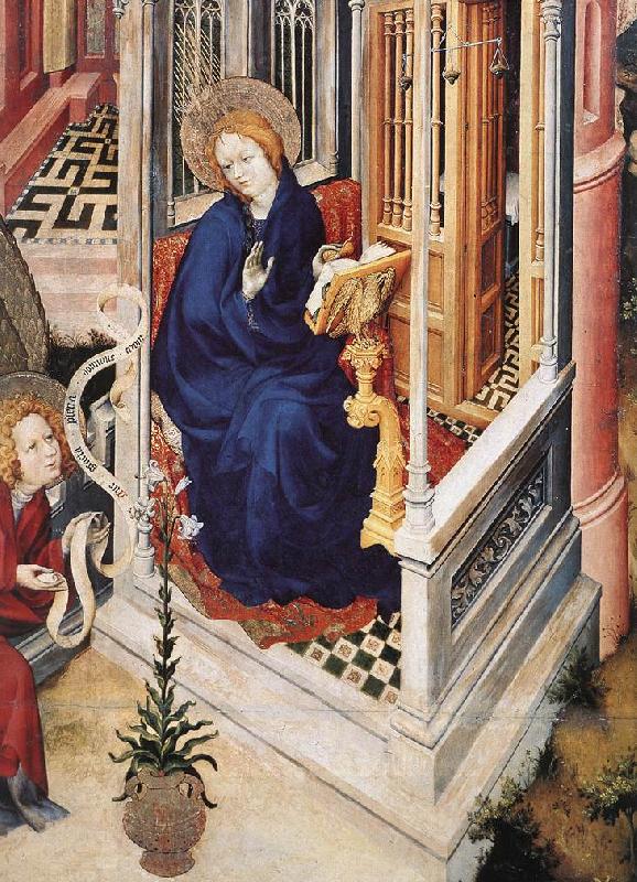 BROEDERLAM, Melchior The Annunciation (detail ff oil painting picture